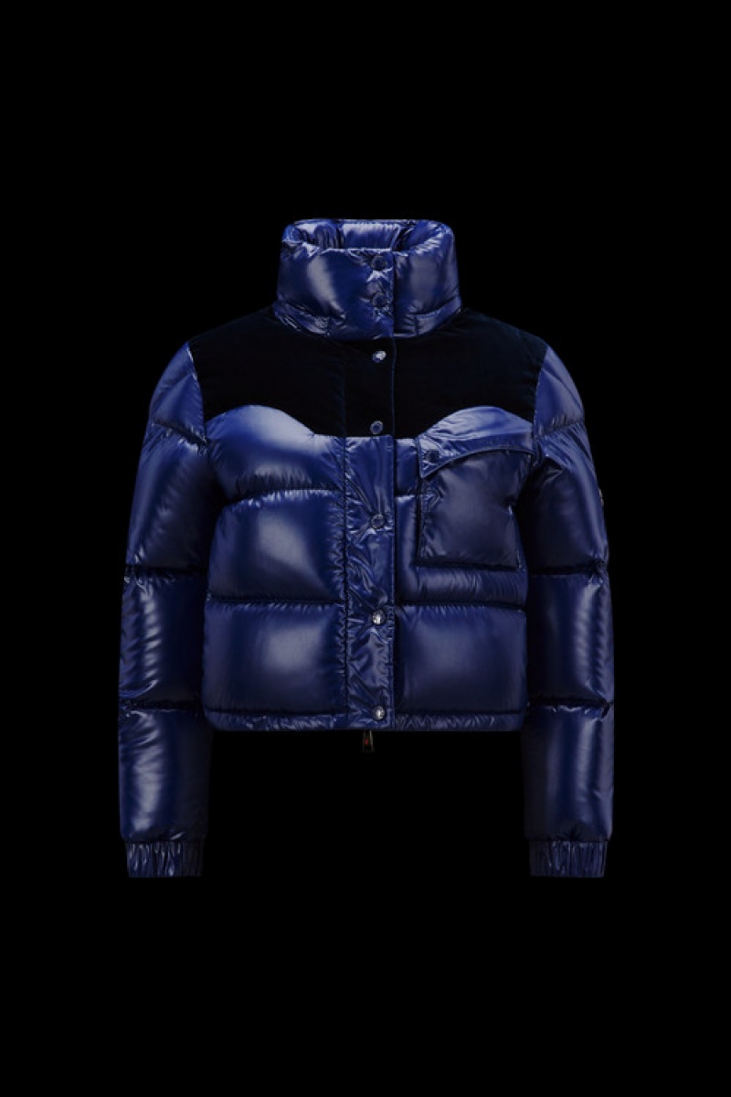 Chamarra Moncler Narmada Mujer Azules | OVDC-58204