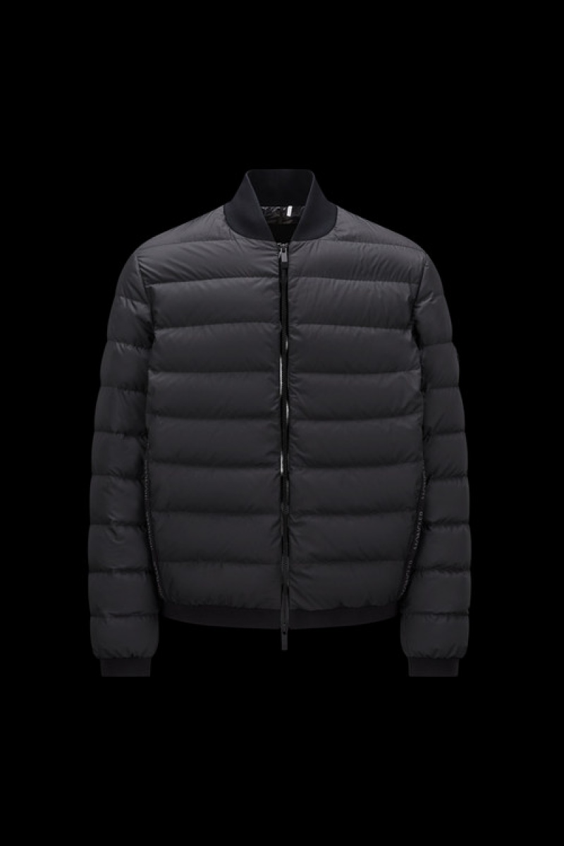 Chamarra Moncler Oise Bomber Hombre Negros | NBXJ-29043