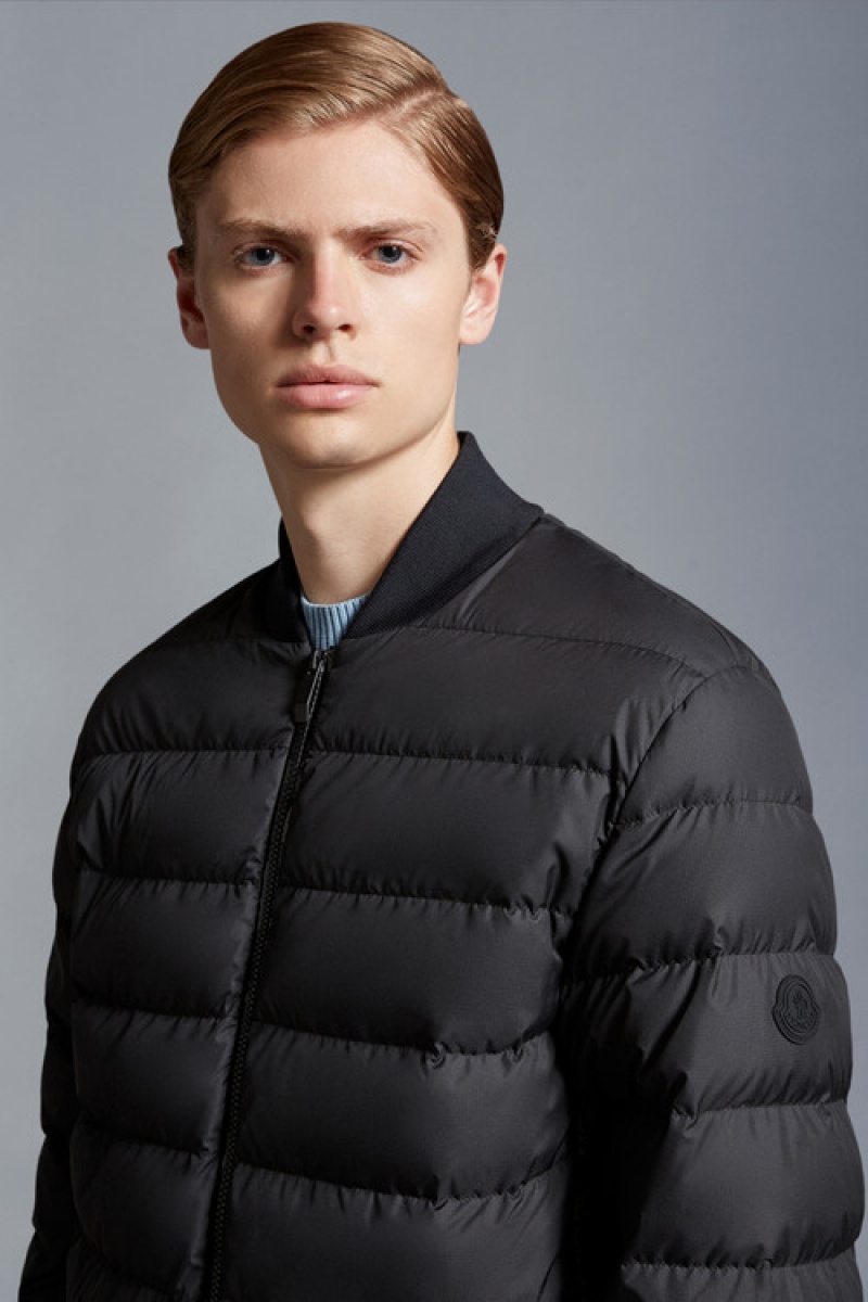 Chamarra Moncler Oise Bomber Hombre Negros | NBXJ-29043