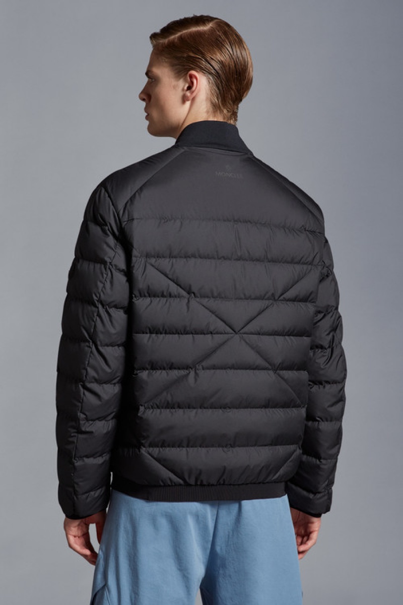 Chamarra Moncler Oise Bomber Hombre Negros | NBXJ-29043