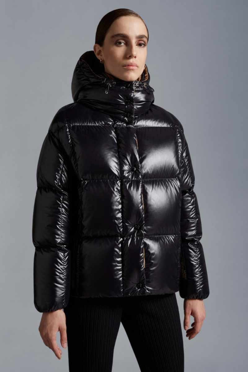 Chamarra Moncler Parana Mujer Negros | XKAO-46357