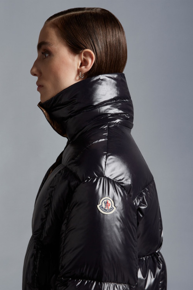 Chamarra Moncler Parana Mujer Negros | XKAO-46357