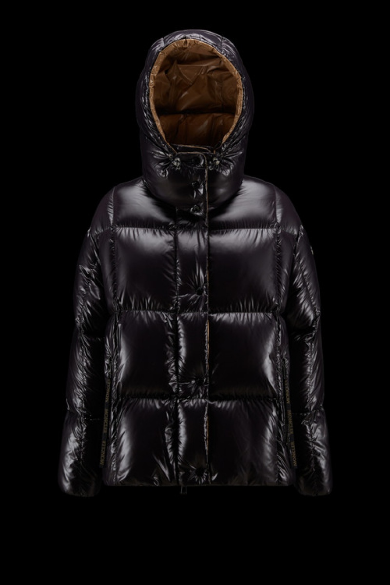 Chamarra Moncler Parana Mujer Negros | XKAO-46357