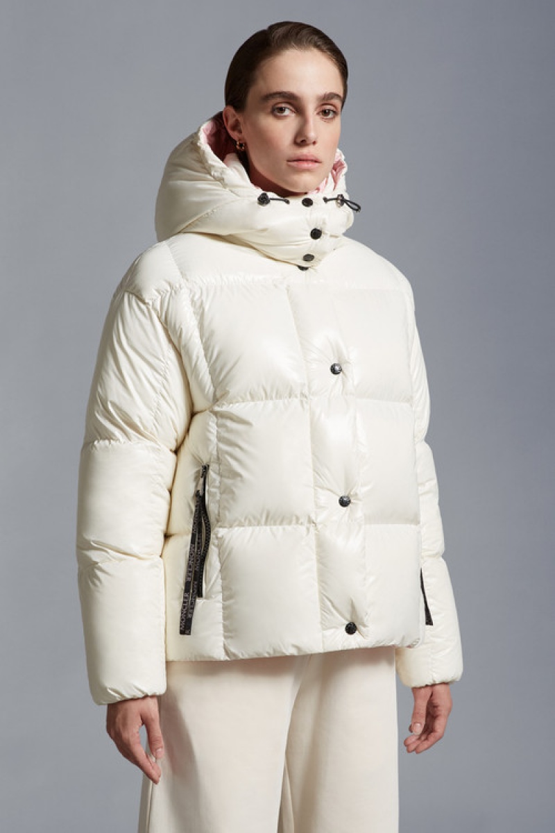 Chamarra Moncler Parana Mujer Blancos | PQWF-49150