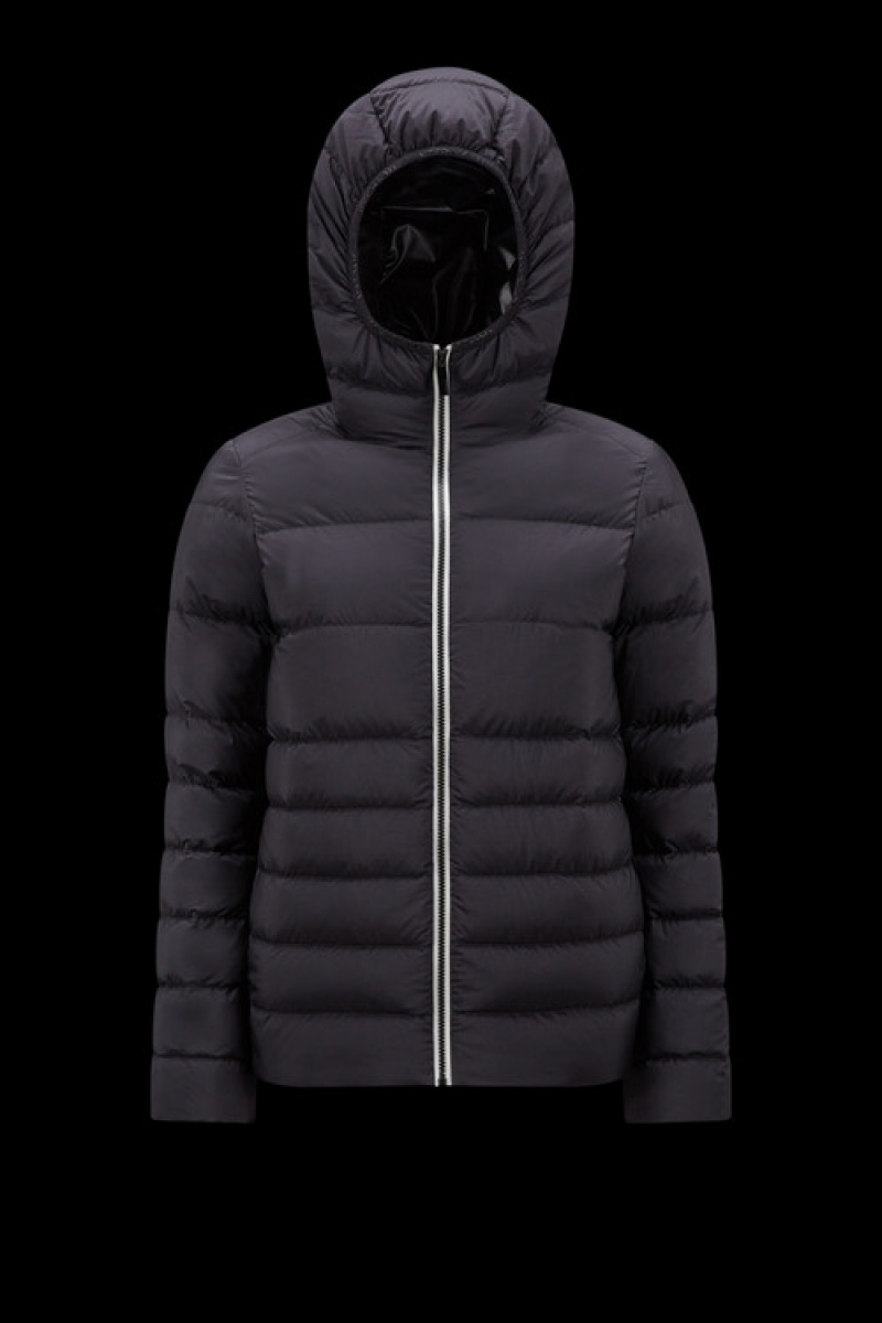 Chamarra Moncler Pluvis Mujer Negros | JXLN-81604