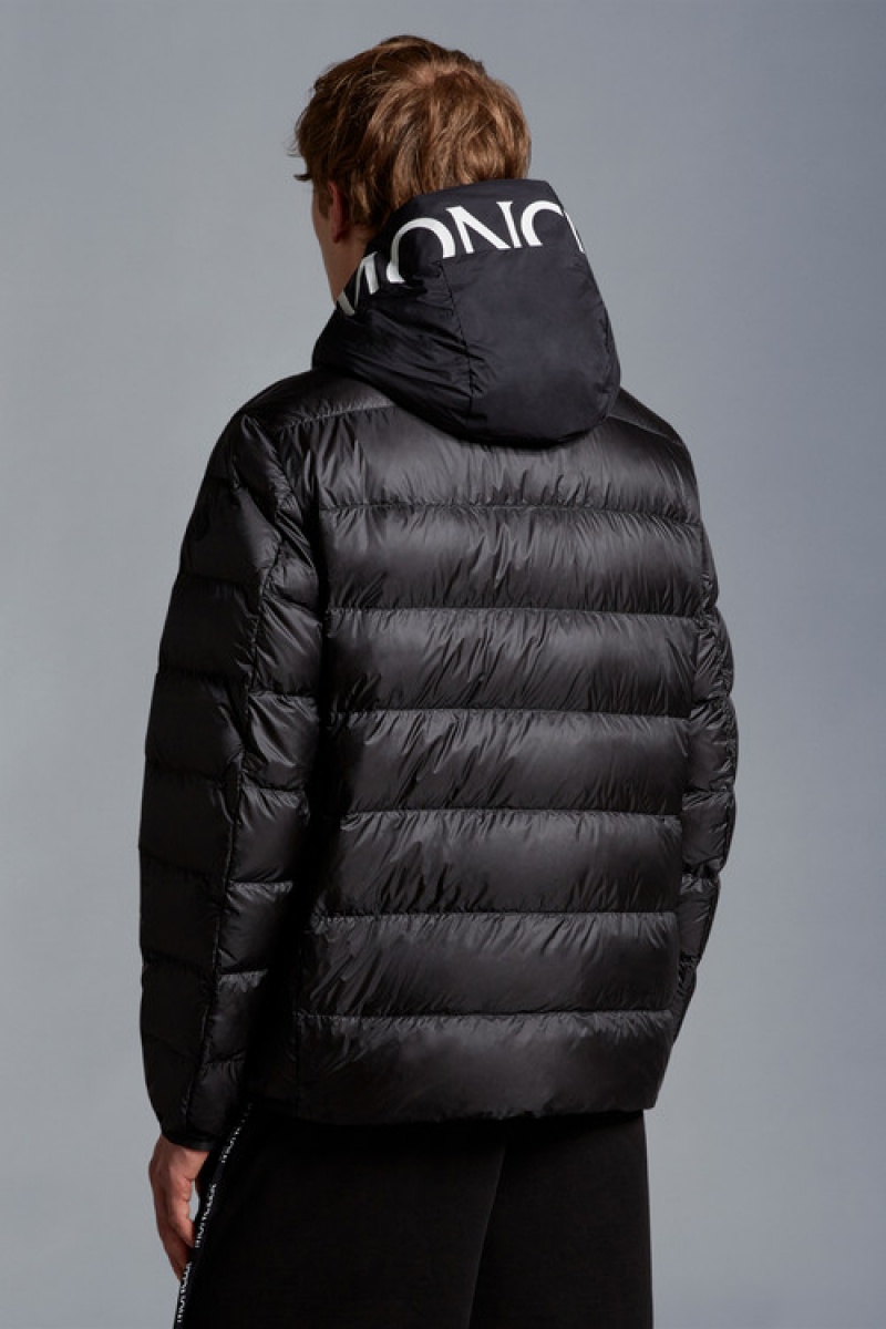 Chamarra Moncler Provins Hombre Negros | HBZX-79362