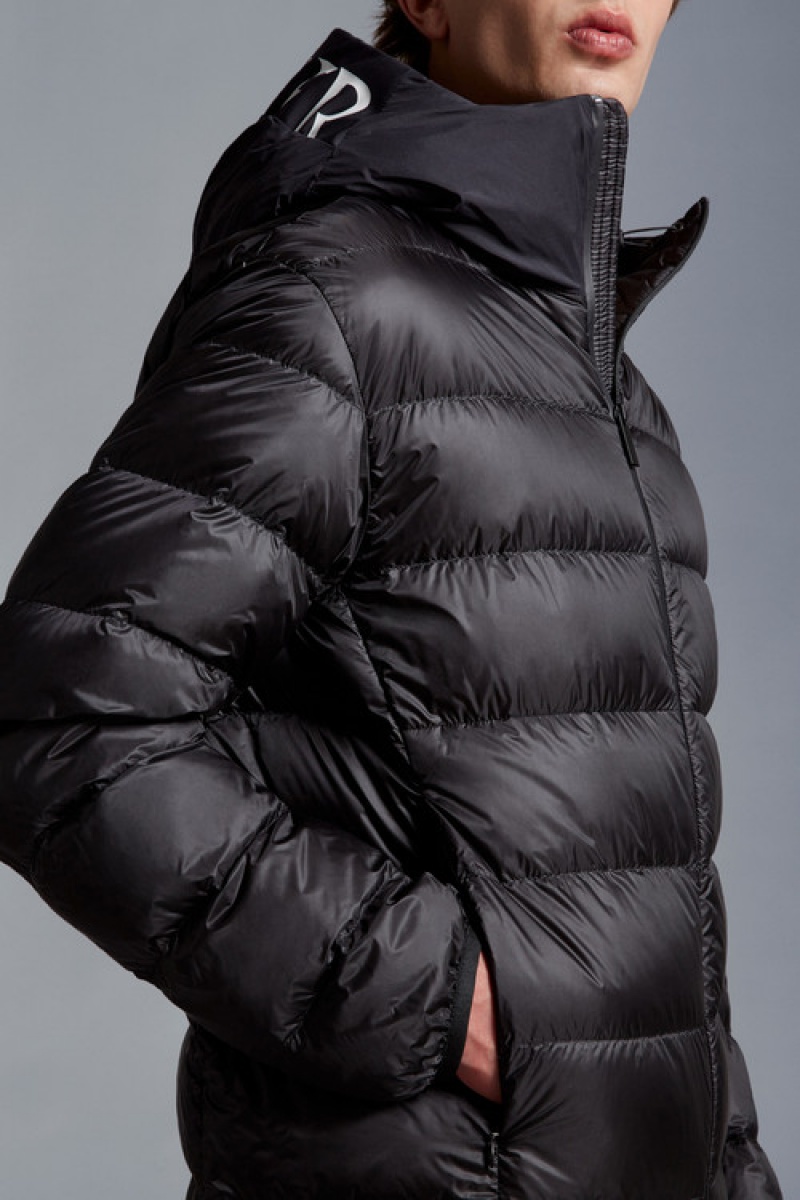 Chamarra Moncler Provins Hombre Negros | HBZX-79362