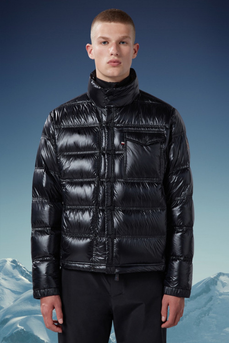 Chamarra Moncler Raffort Hombre Negros | MONG-12543