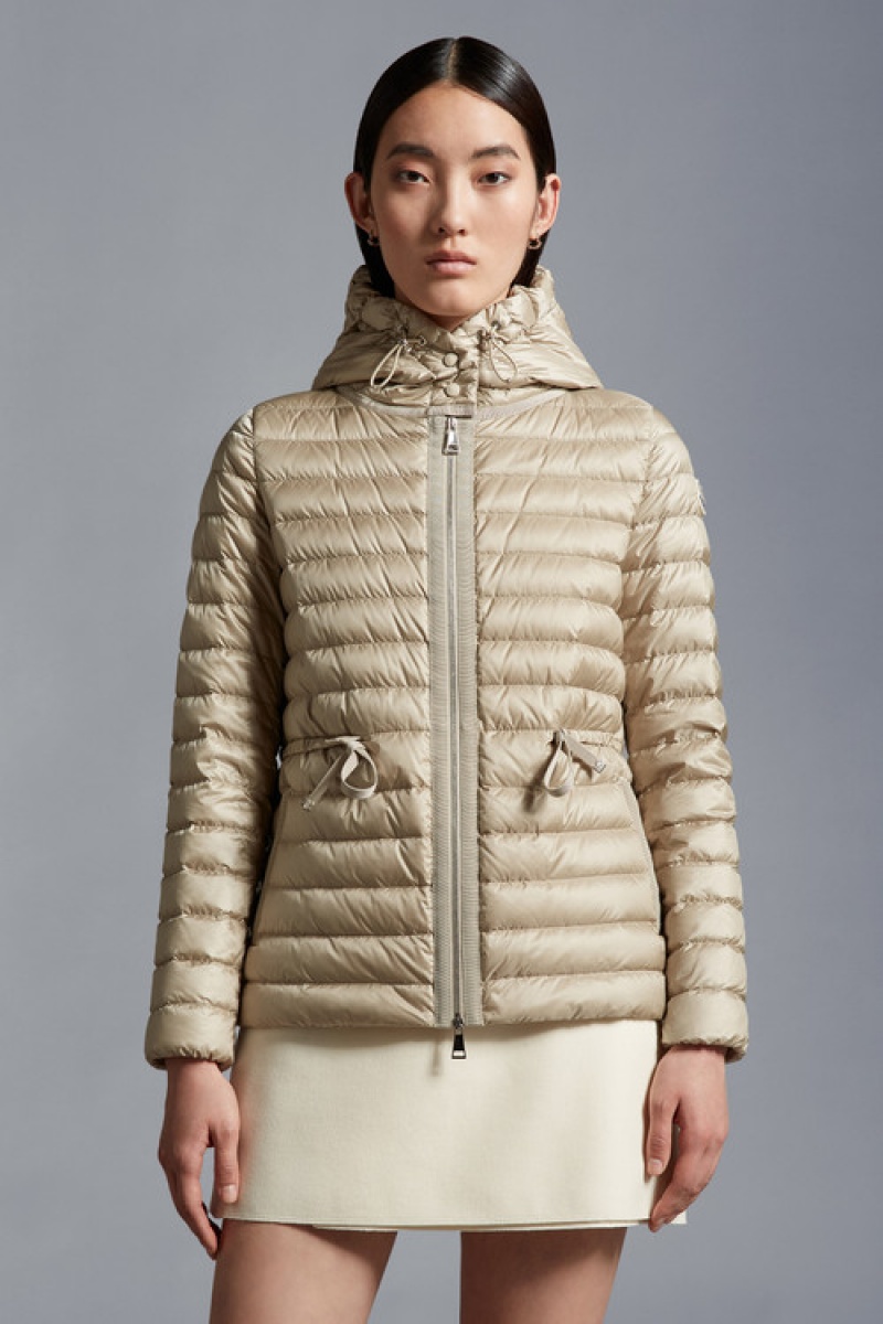 Chamarra Moncler Raie Mujer Beige | VEDX-82176