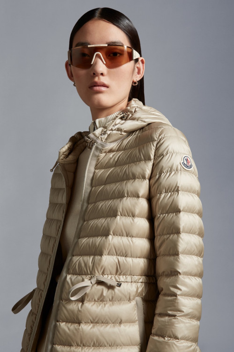 Chamarra Moncler Raie Mujer Beige | VEDX-82176