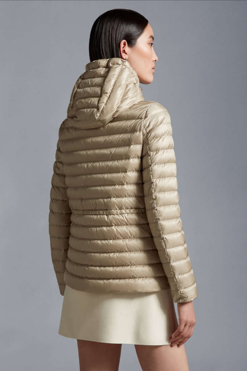 Chamarra Moncler Raie Mujer Beige | VEDX-82176