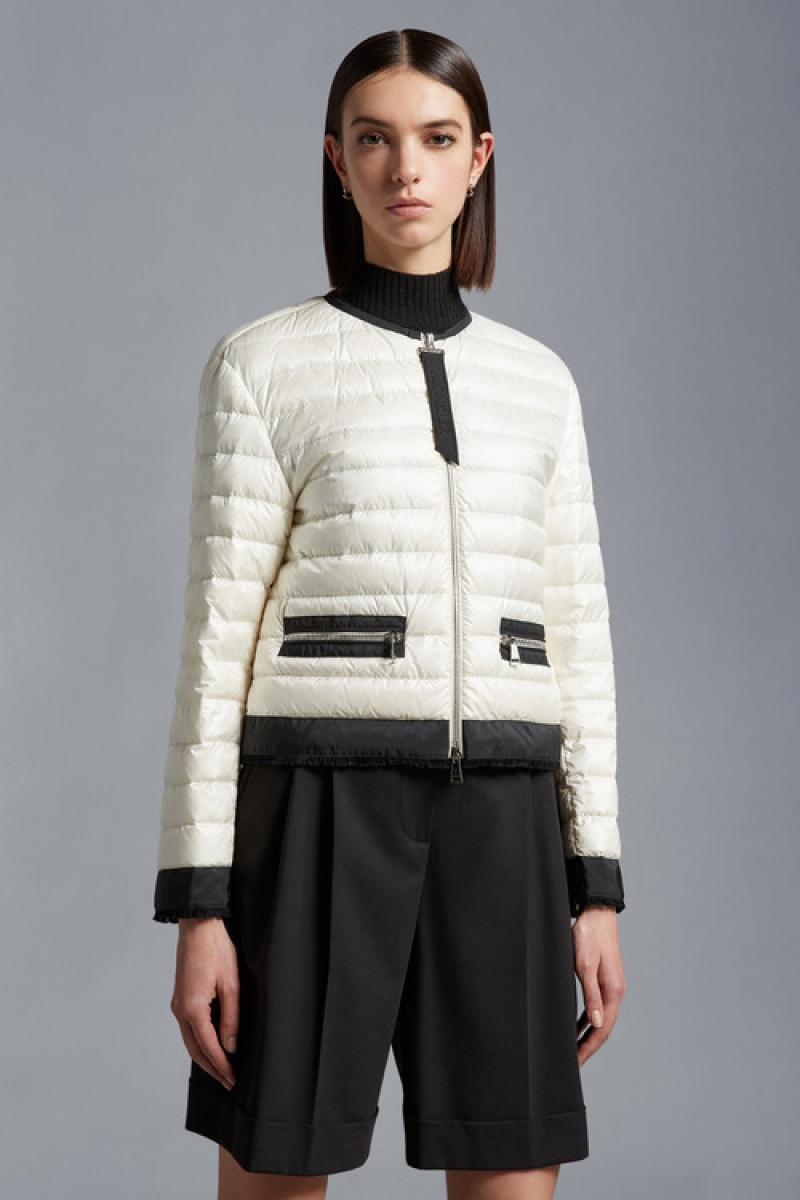 Chamarra Moncler Remoulis Mujer Blancos | VIRS-82641