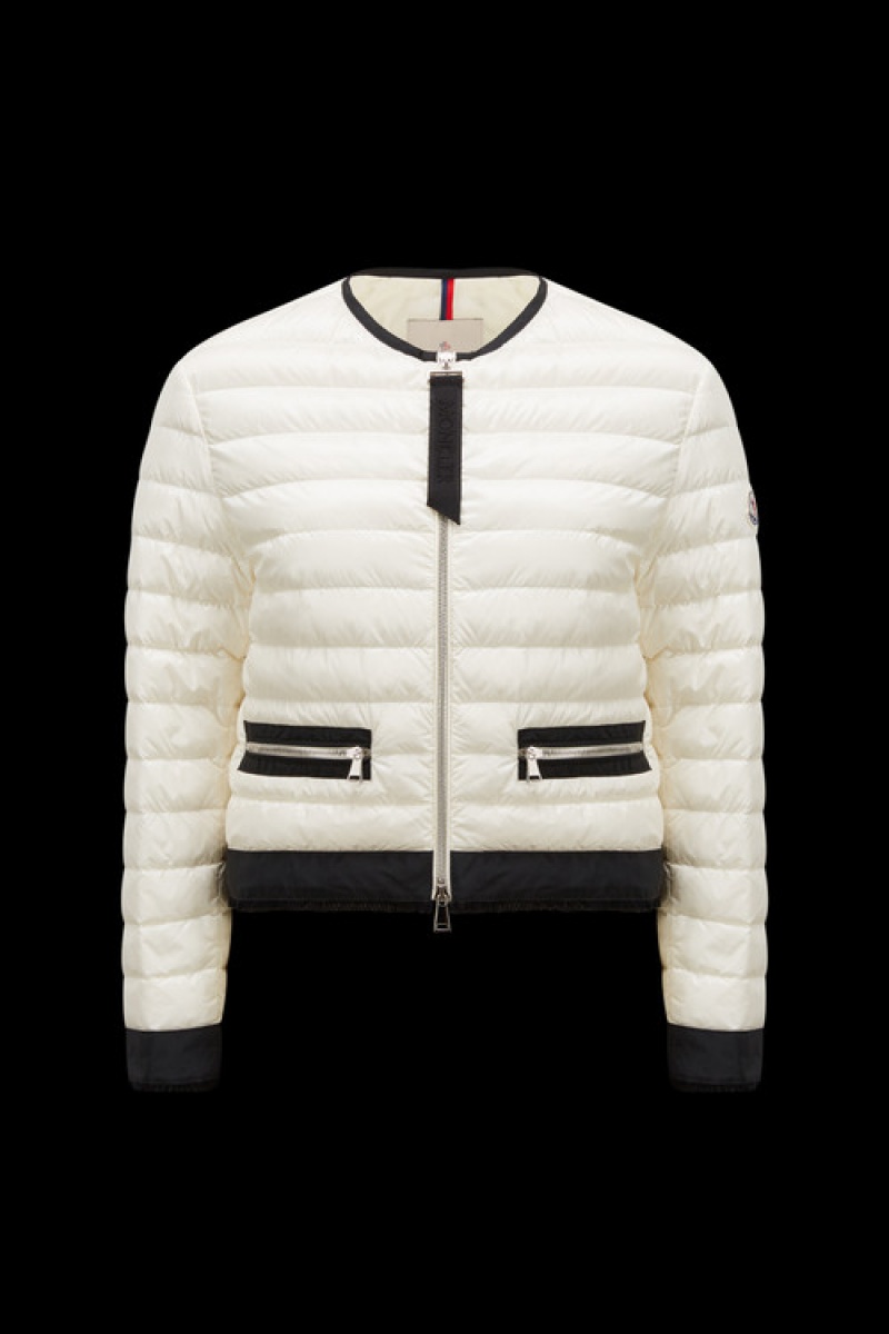 Chamarra Moncler Remoulis Mujer Blancos | VIRS-82641