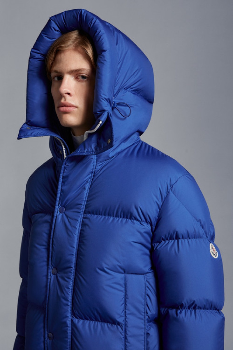 Chamarra Moncler Risler Hombre Azules Azules | ZGCF-15964