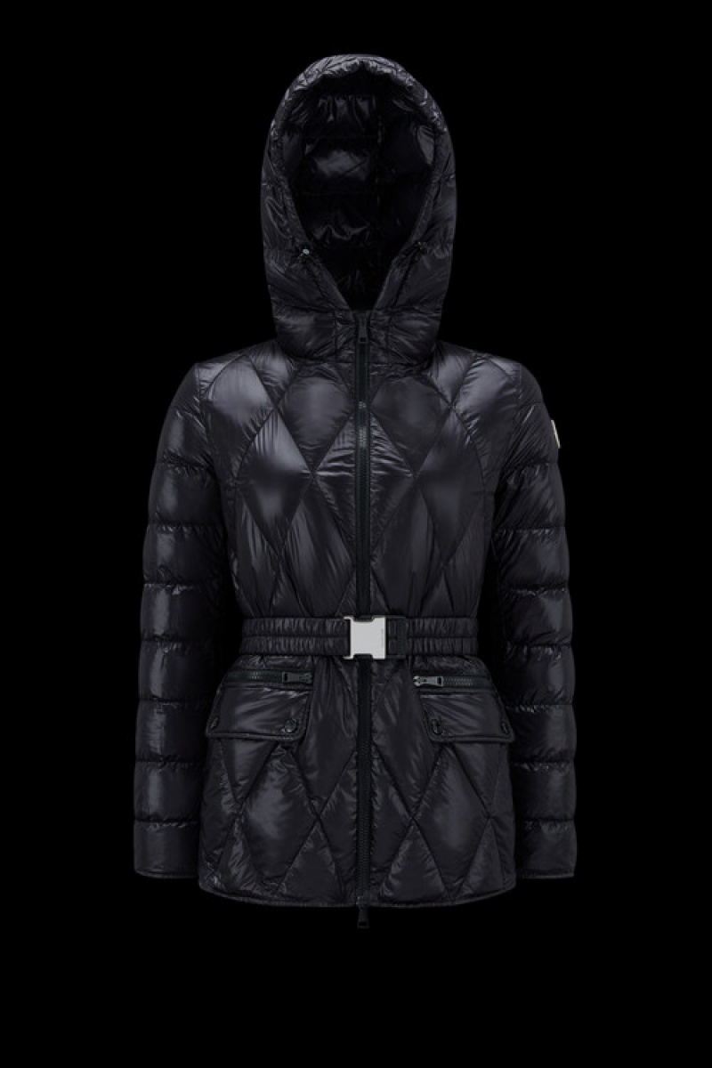 Chamarra Moncler Serignan Parka Mujer Negros | RMQK-85209