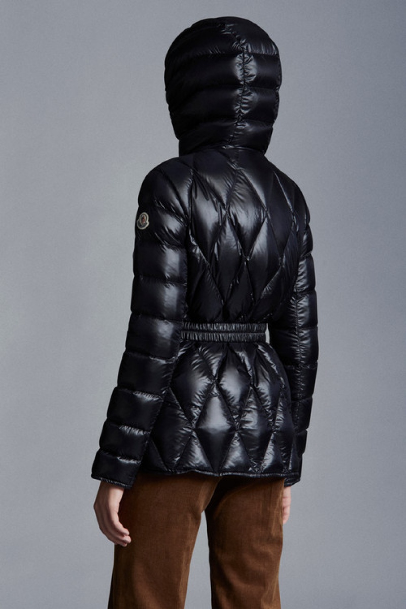 Chamarra Moncler Serignan Parka Mujer Negros | RMQK-85209