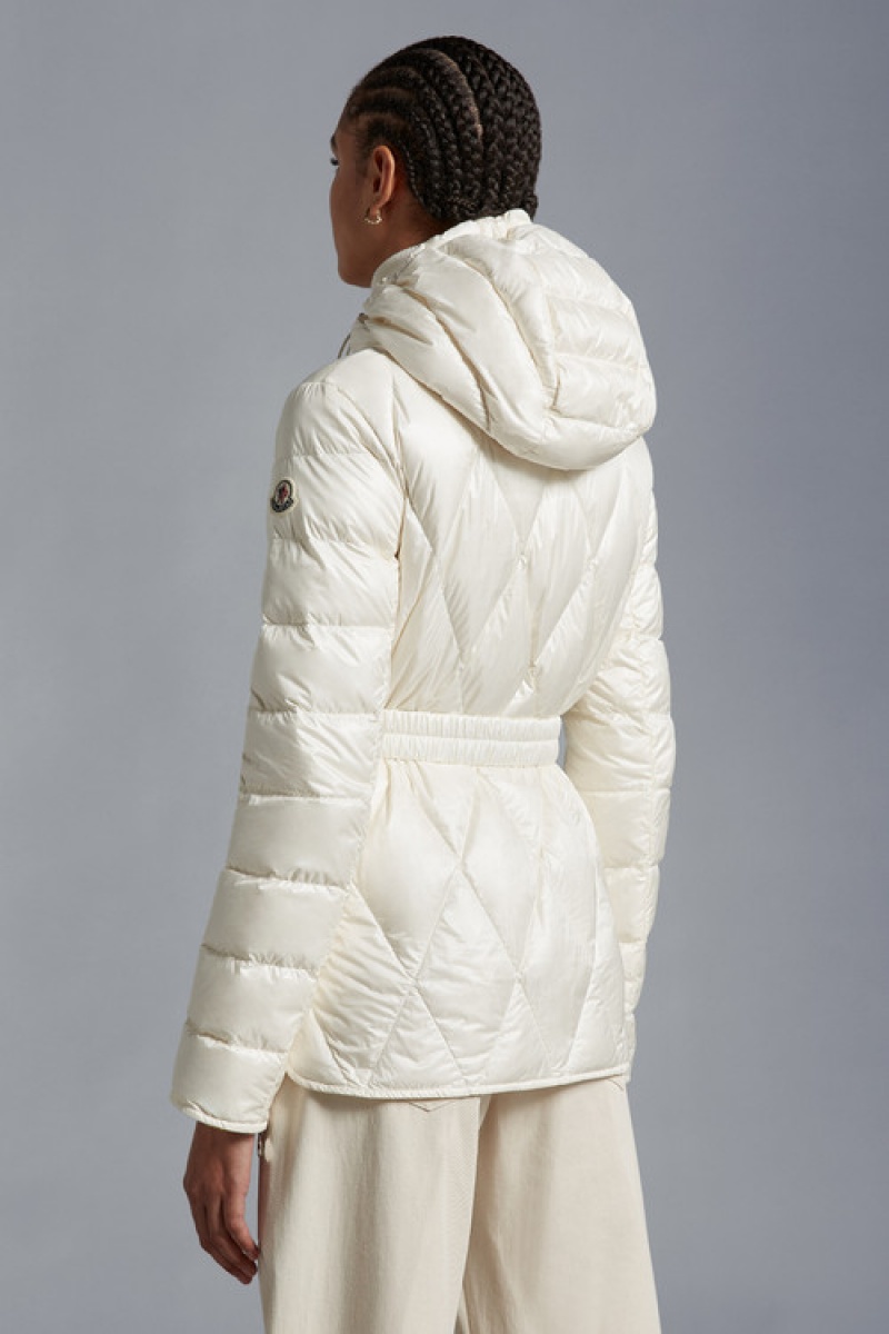 Chamarra Moncler Serignan Parka Mujer Blancos | YLBQ-74290