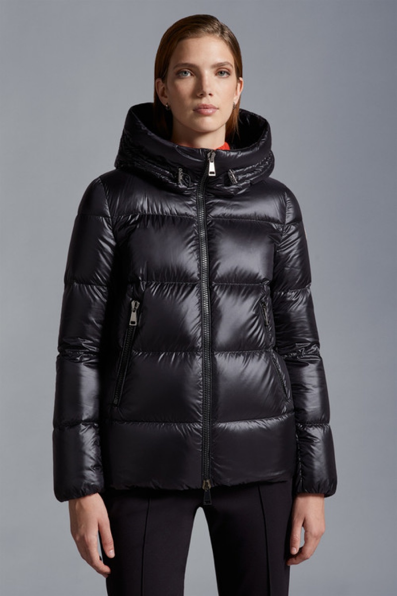 Chamarra Moncler Seritte Mujer Negros | DZXC-42097