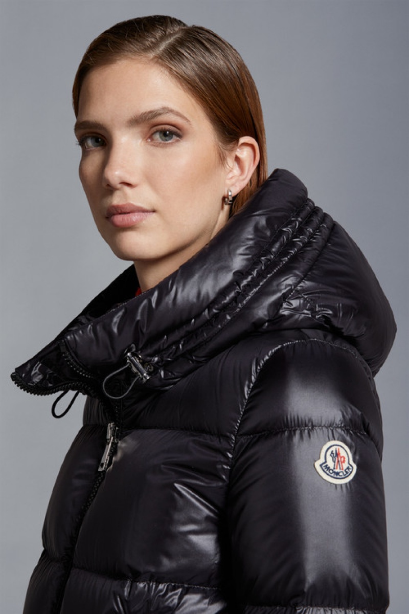 Chamarra Moncler Seritte Mujer Negros | DZXC-42097