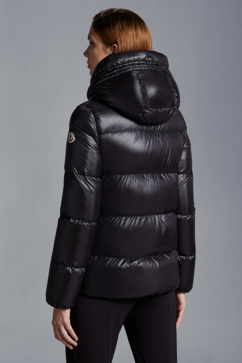 Chamarra Moncler Seritte Mujer Negros | DZXC-42097