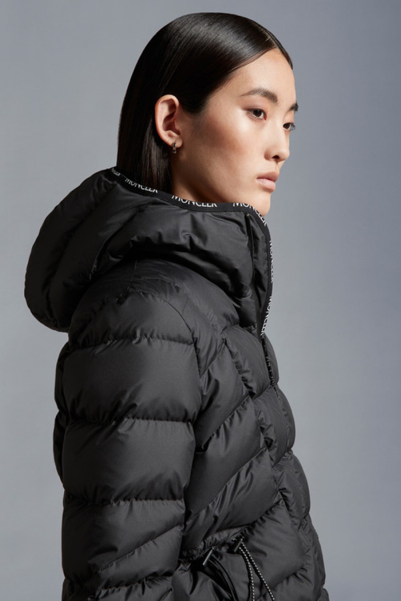 Chamarra Moncler Sittang Mujer Negros | CYMB-20697