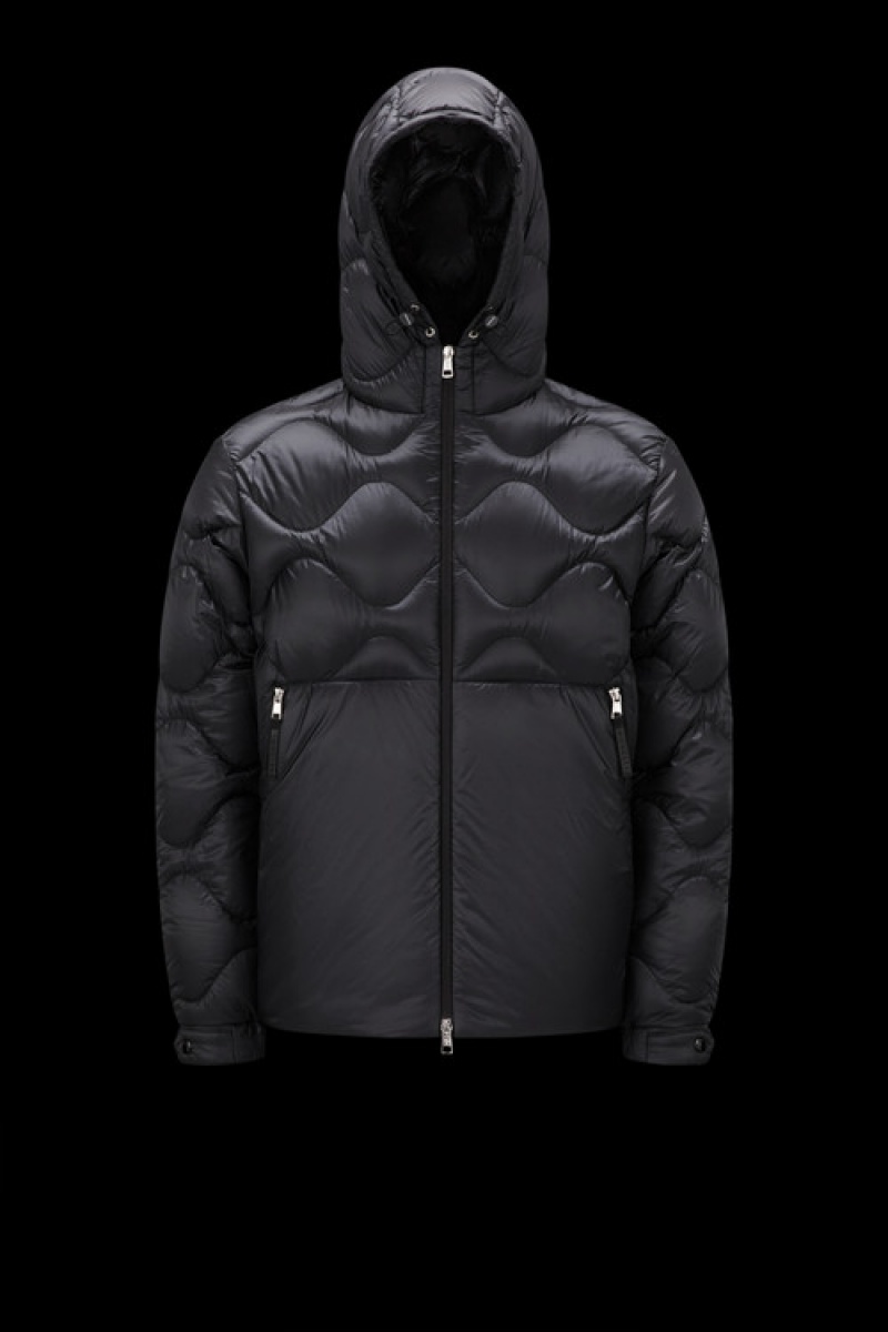 Chamarra Moncler Soulier Hombre Negros | UQWI-73498