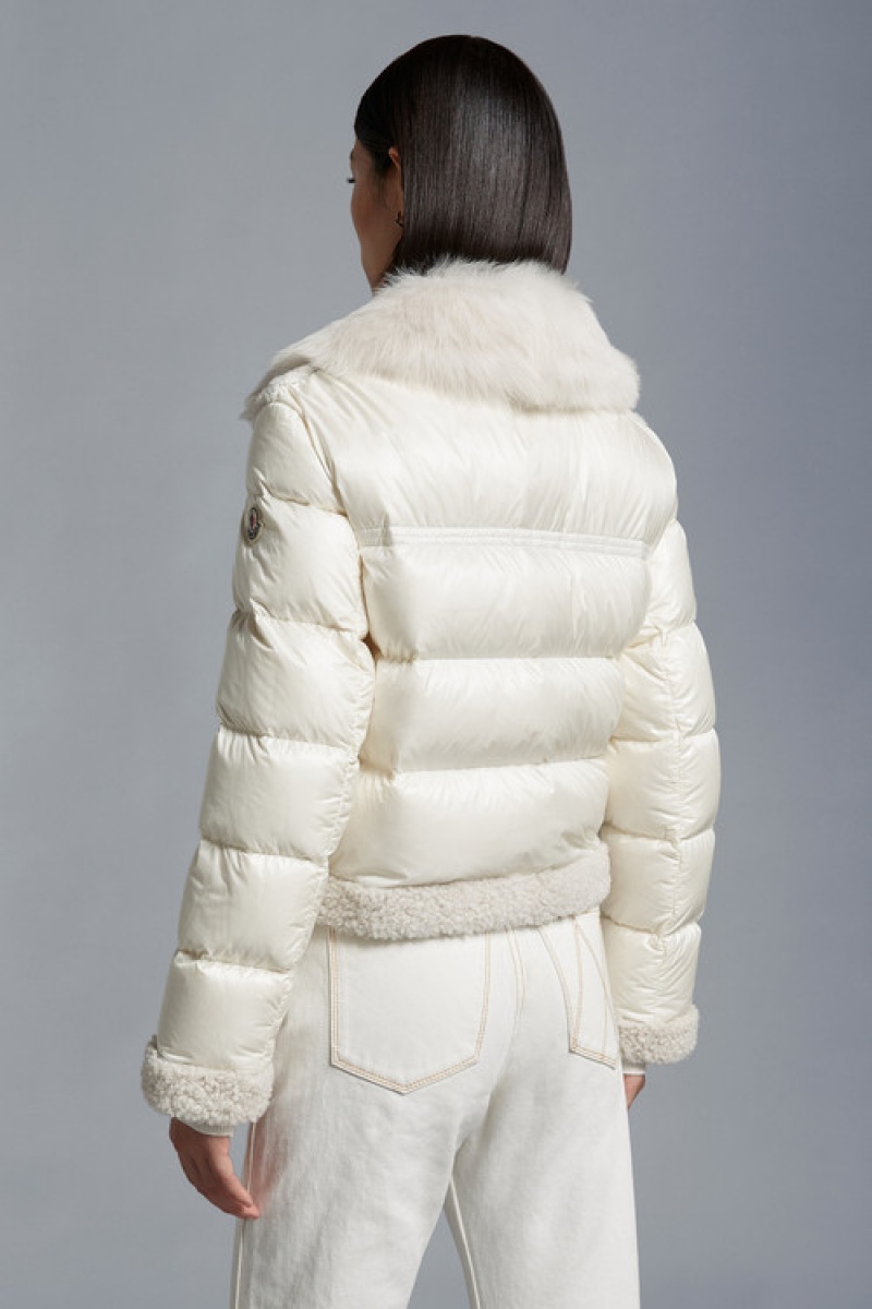 Chamarra Moncler Turlet Mujer Blancos | SZRU-46395