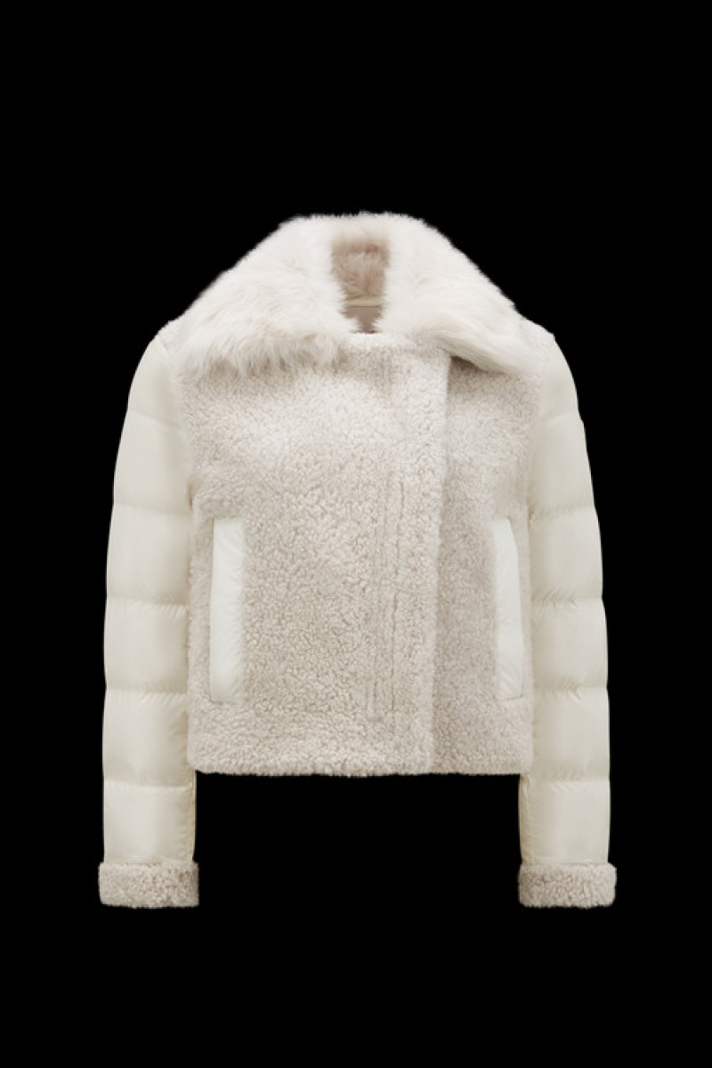 Chamarra Moncler Turlet Mujer Blancos | SZRU-46395