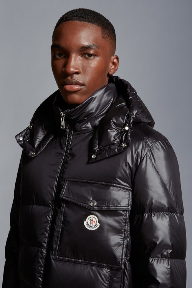 Chamarra Moncler Wollaston Hombre Negros | KEMZ-51672