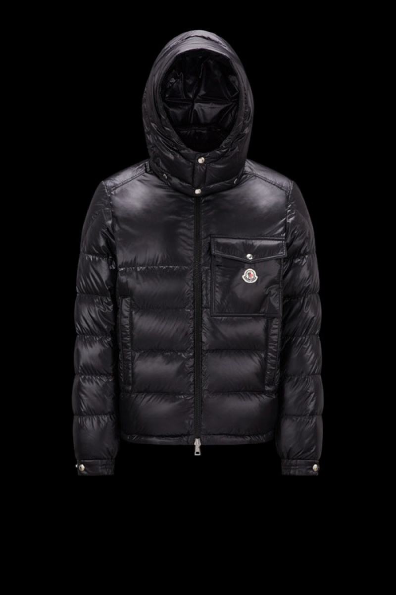 Chamarra Moncler Wollaston Hombre Negros | KEMZ-51672