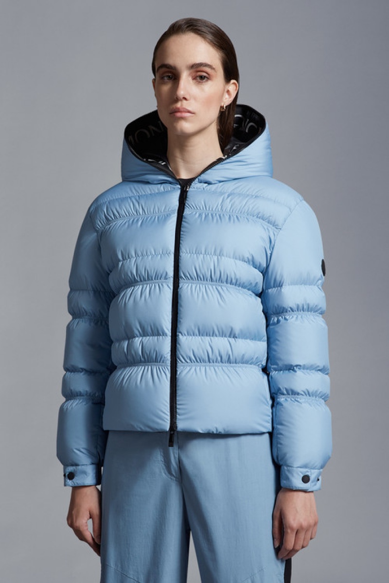 Chamarra Moncler Yser Mujer Azules | UWKX-48536