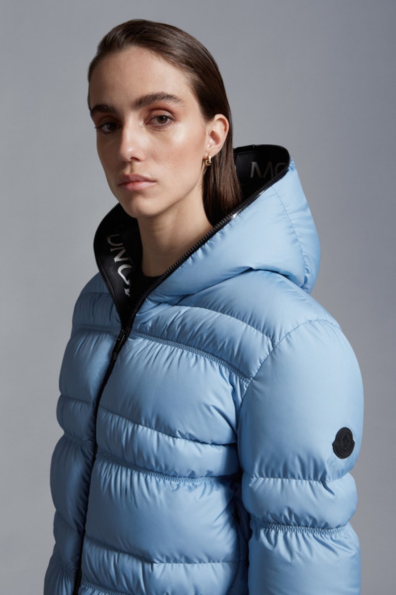 Chamarra Moncler Yser Mujer Azules | UWKX-48536