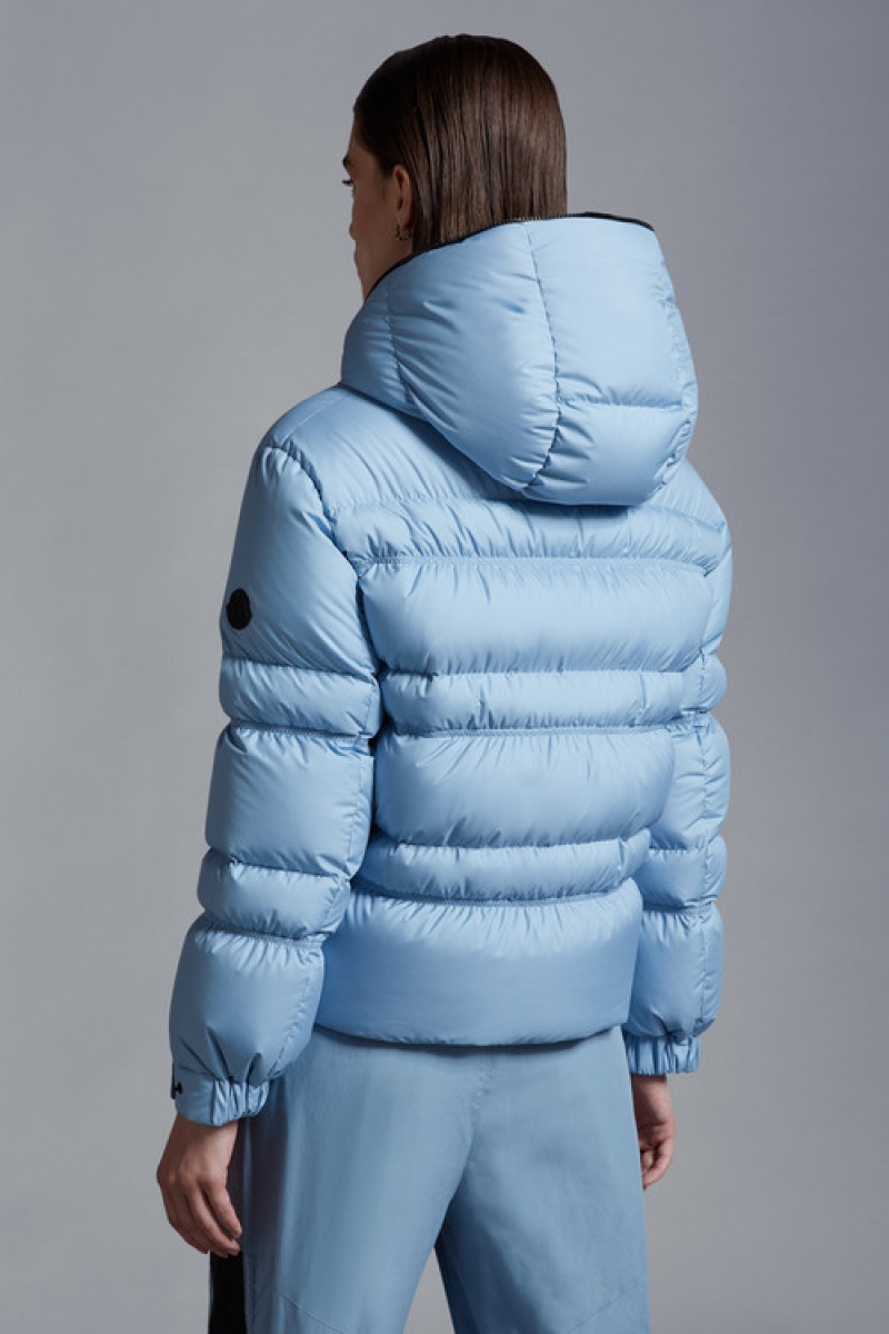 Chamarra Moncler Yser Mujer Azules | UWKX-48536