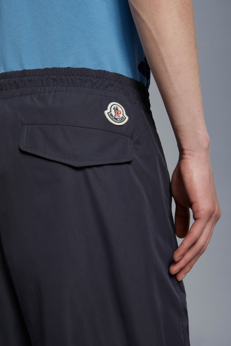 Short Moncler Hombre Azules Oscuro | EAVY-74689