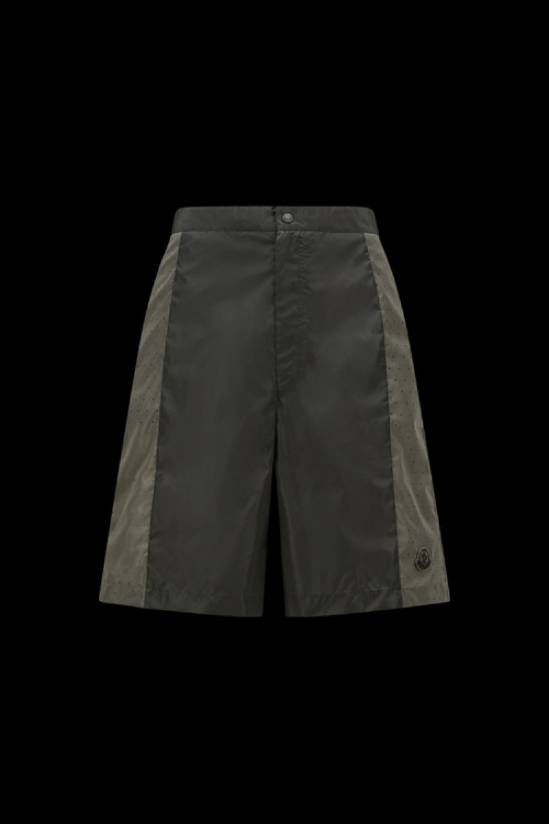 Short Moncler Nylon Hombre Verdes Oscuro | AFMH-29065