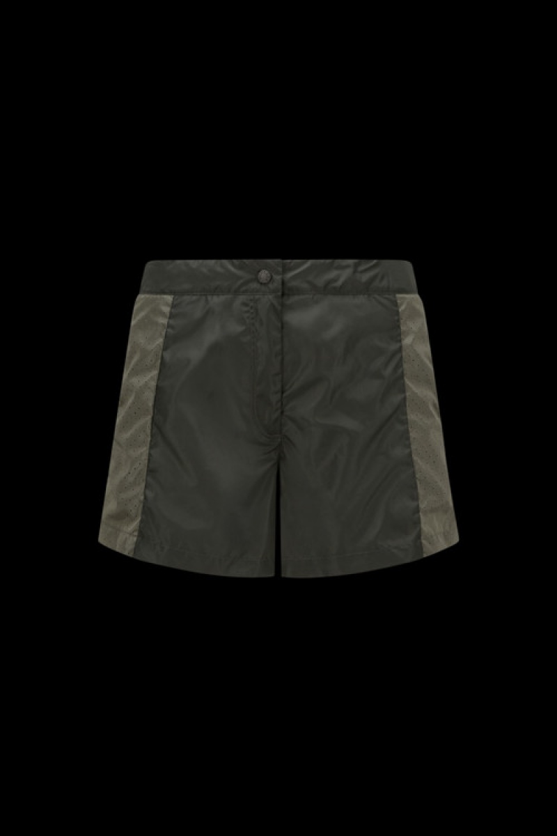 Short Moncler Nylon Mujer Verdes Oscuro | GDIX-28514