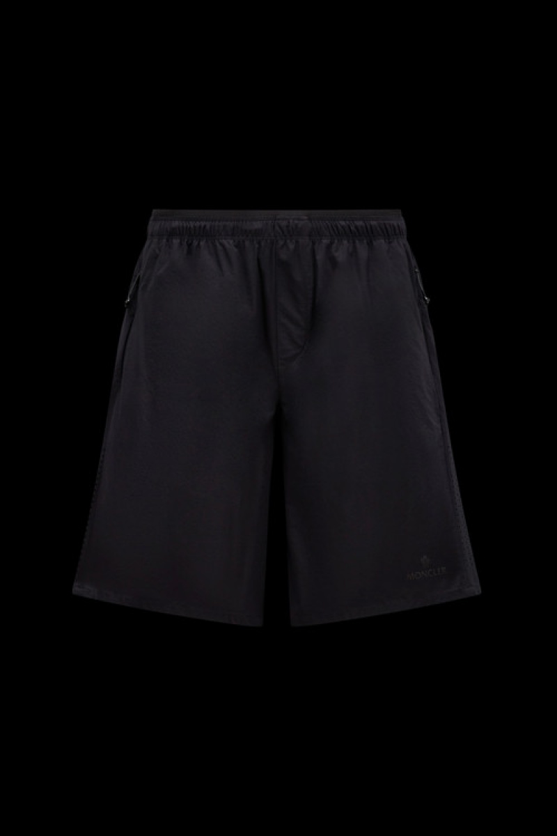 Short Moncler Ripstop Hombre Negros | XIAT-29154