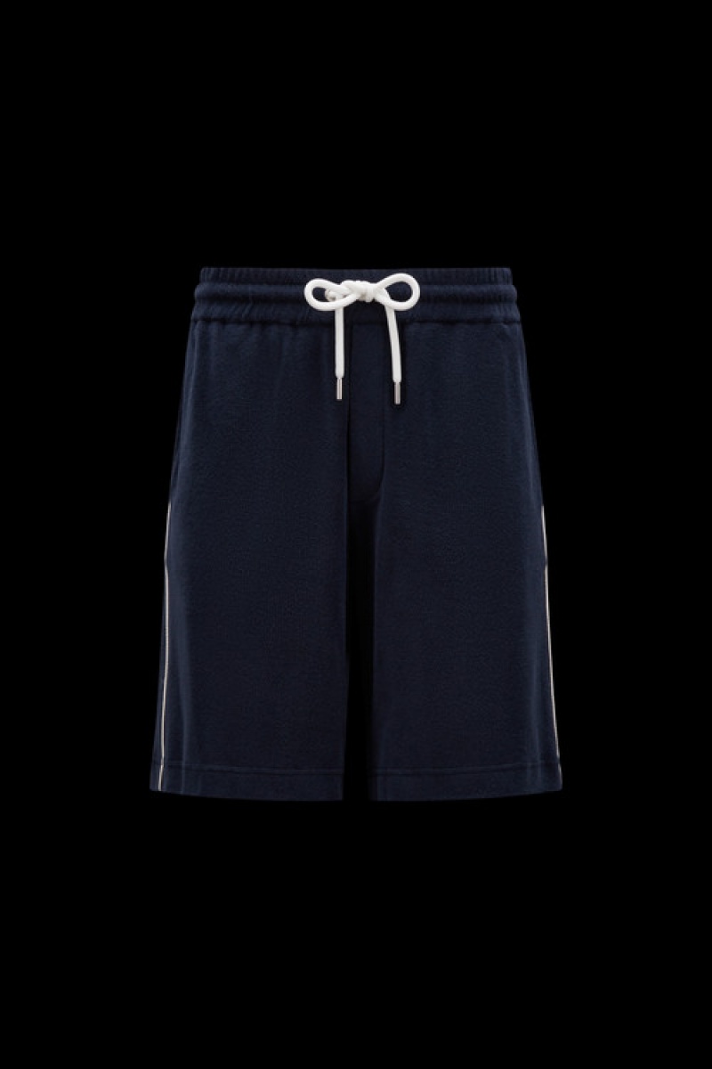 Short Moncler Terrycloth Hombre Azul Marino Azules | WERT-62483