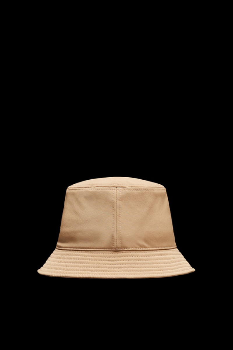 Sombreros Moncler Algodon Bucket Mujer Marrom Beige | TFKS-91856