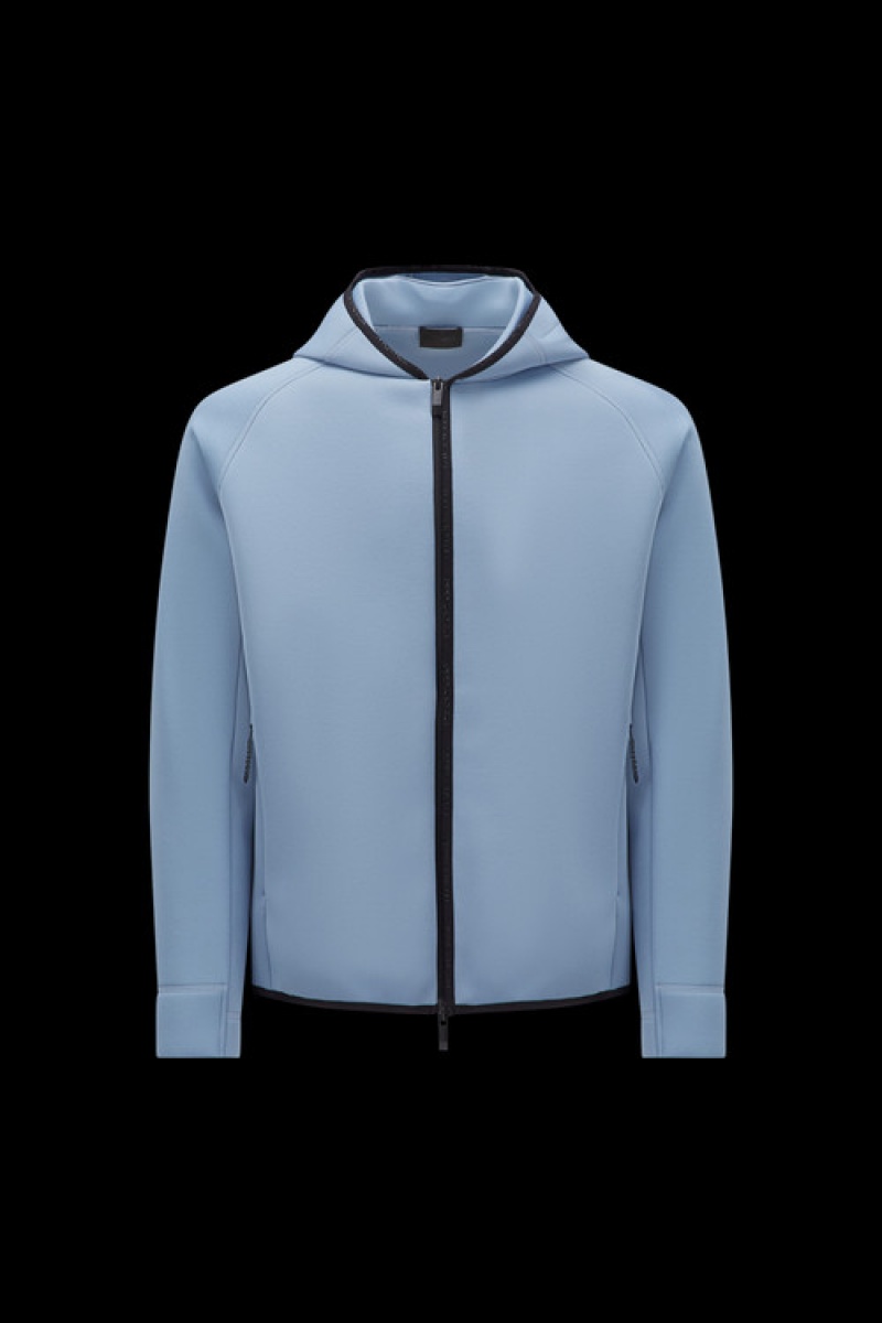 Sudadera con Capucha Moncler Neoprene Zip-up Hombre Azules | RPAM-27351