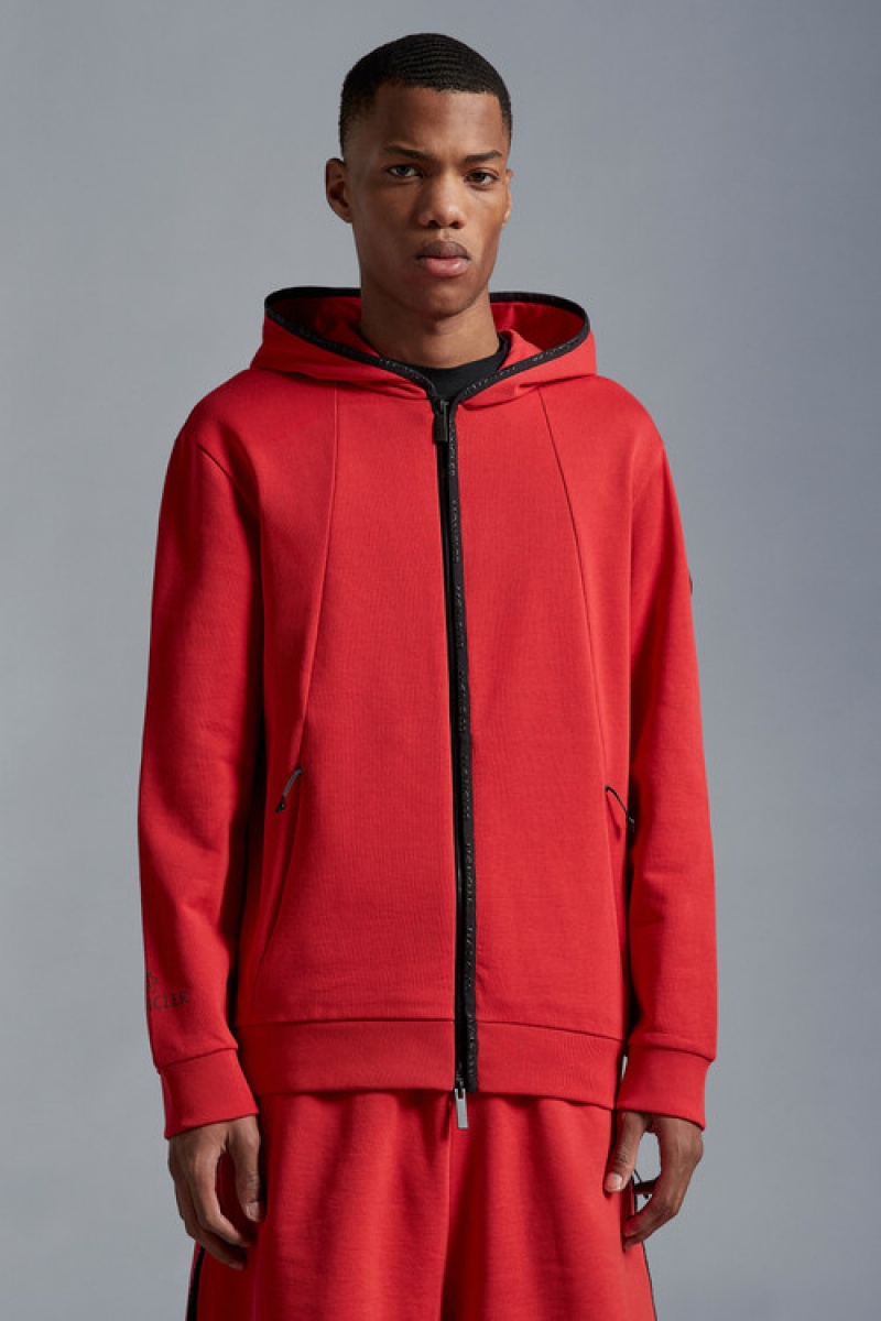 Sudadera con Capucha Moncler Zip-up Hombre Rojos | GORM-49701