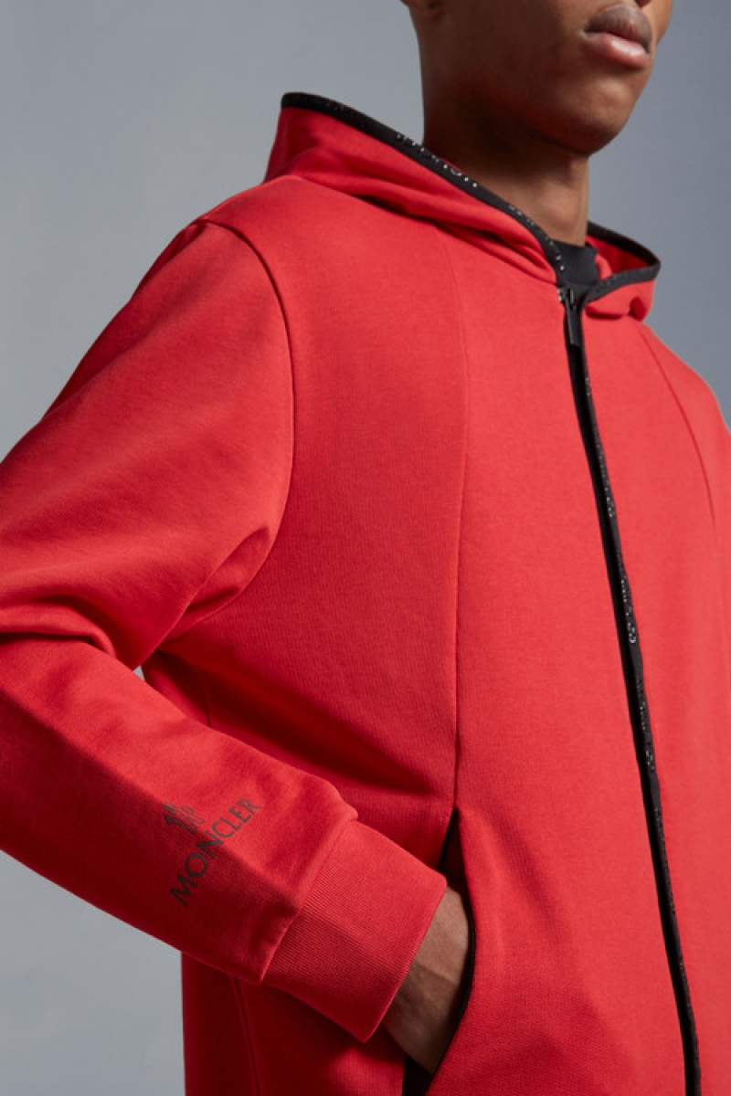 Sudadera con Capucha Moncler Zip-up Hombre Rojos | GORM-49701