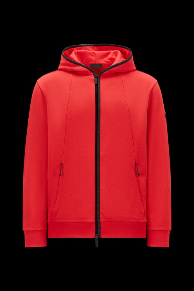 Sudadera con Capucha Moncler Zip-up Hombre Rojos | GORM-49701