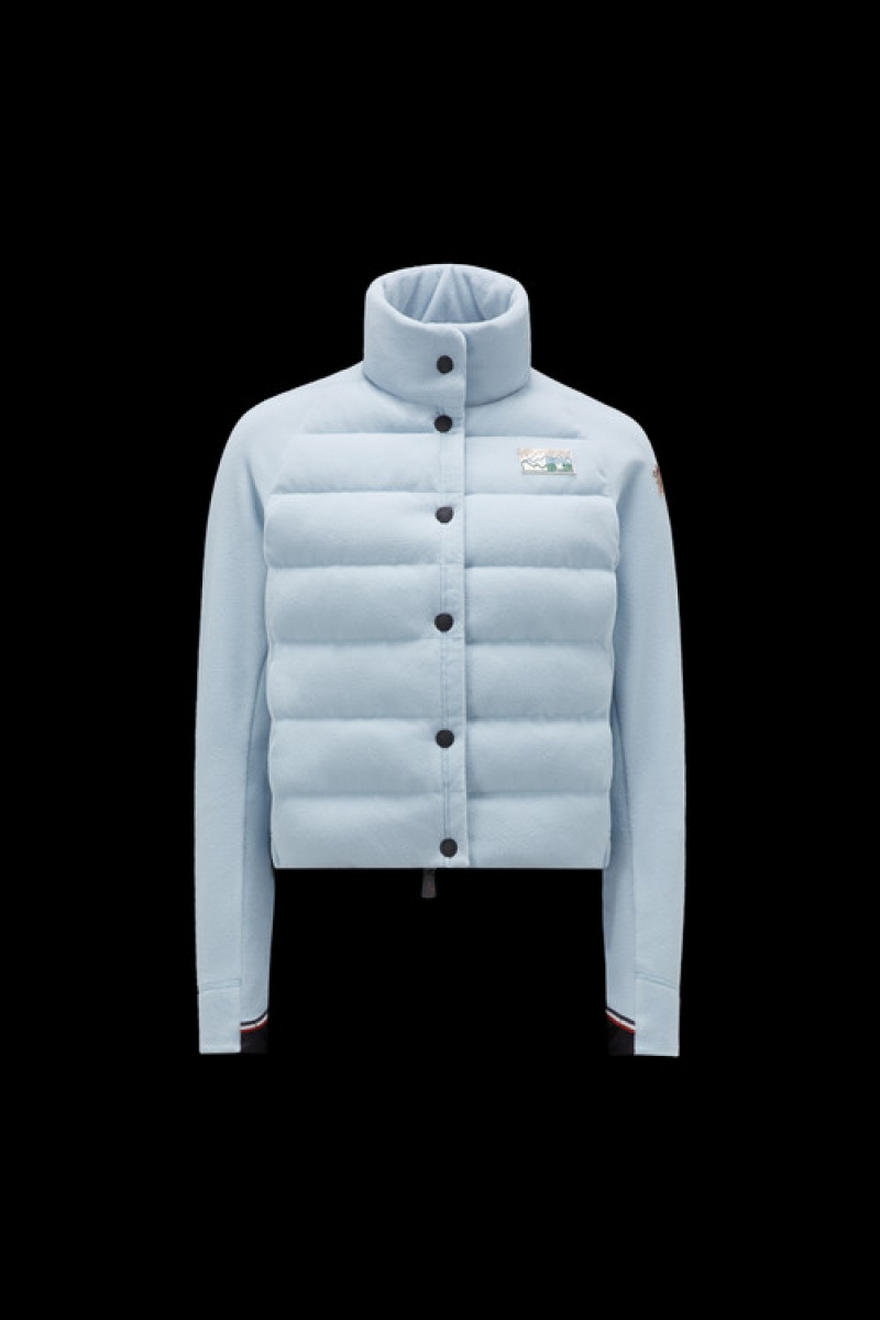 Sudaderas Moncler Acolchado Zip-up Mujer Azules | TQAG-53791