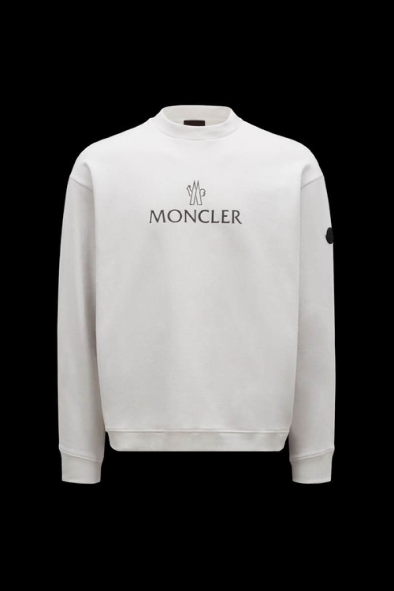 Sudaderas Moncler Logo Hombre Blancos | LQCX-93021