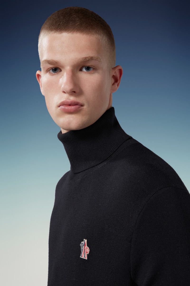 Suéteres Moncler Lana Turtleneck Hombre Negros | BIJA-10764