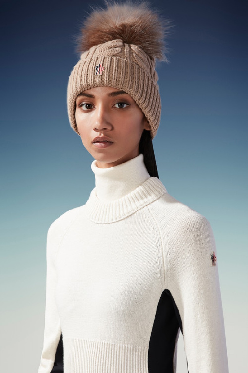 Suéteres Moncler Lana Turtleneck Mujer Blancos | PJSH-19285