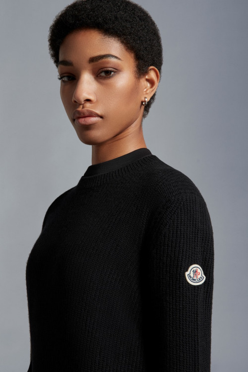 Suéteres Moncler Lana & Cashmere Mujer Negros | SOWT-91257