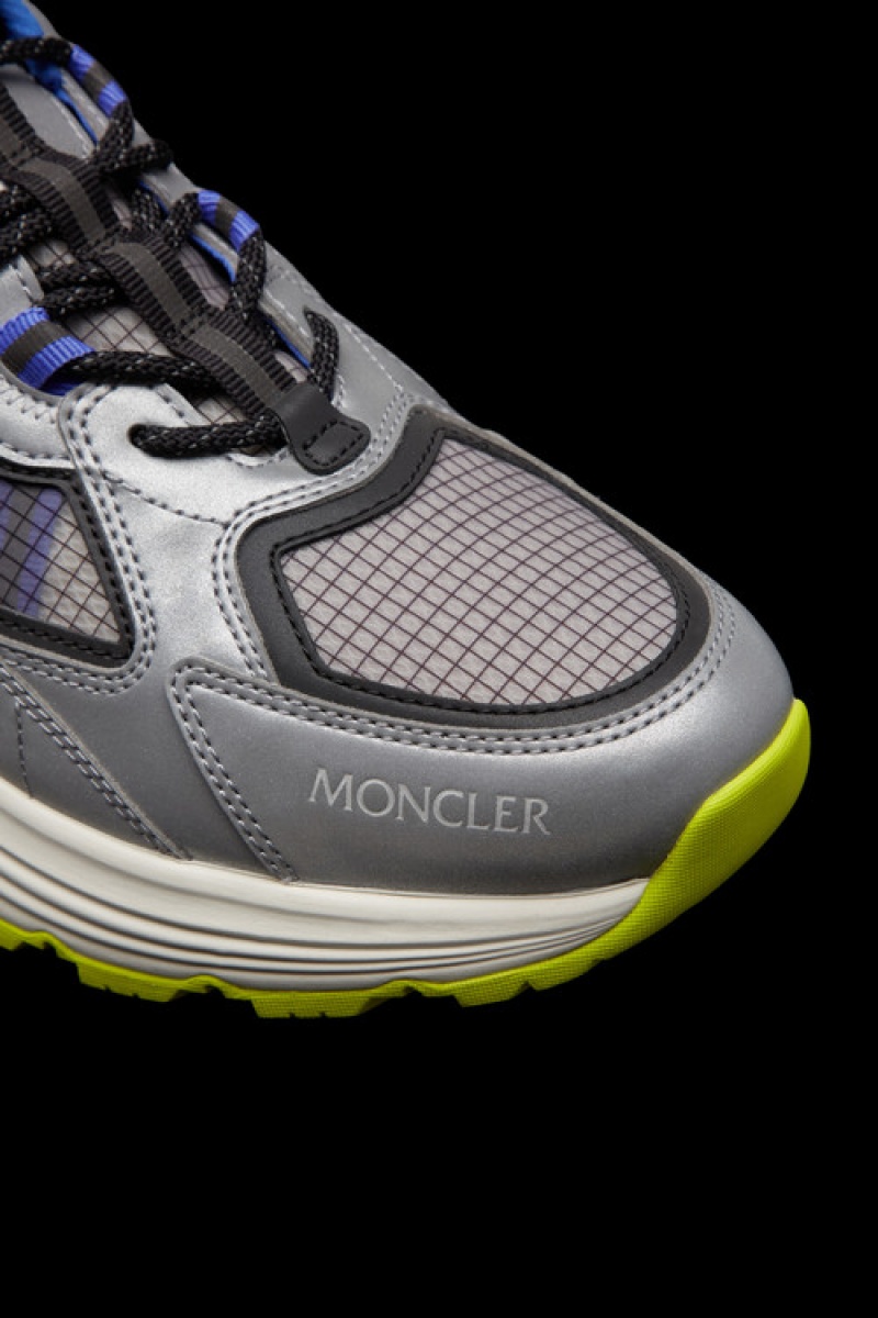 Tenis Moncler Lite Runner Hombre Negros Grises | SZGB-43721