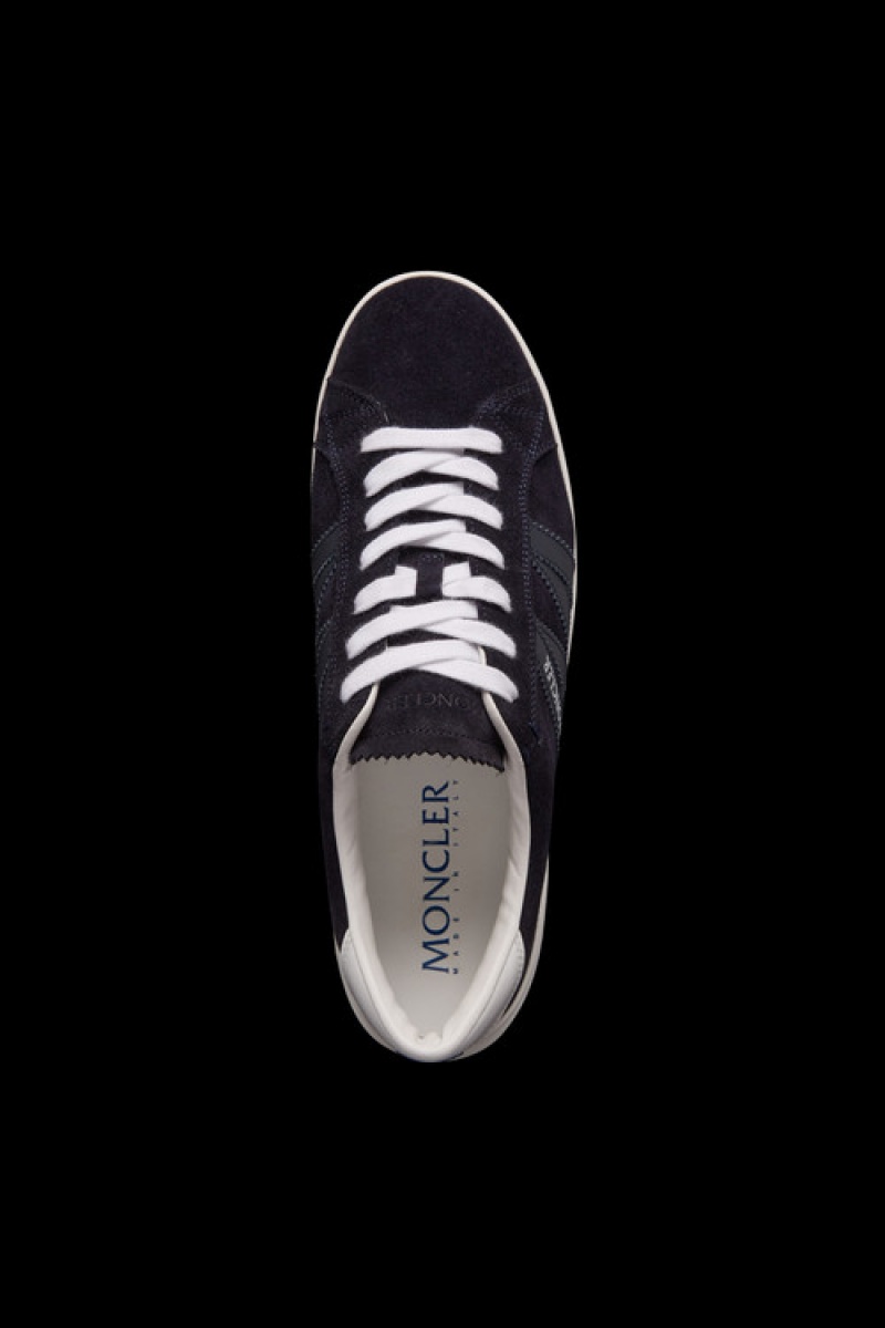 Tenis Moncler Monaco M Hombre Blancos Azules Claro | MXQZ-72801